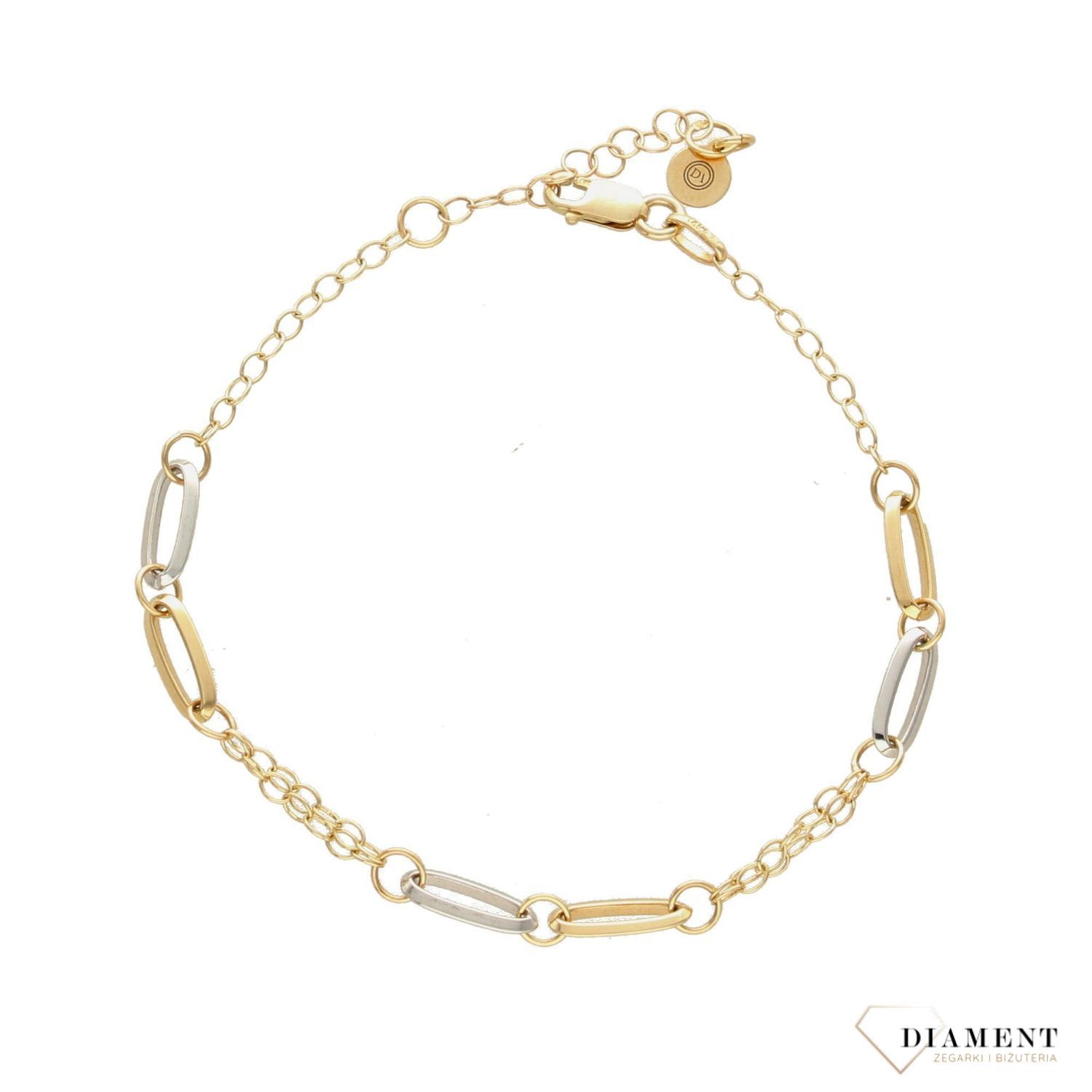 Złota bransoletka DALL'ACQUA GOLD łańcuszkowa BRE1580423 (2).jpg